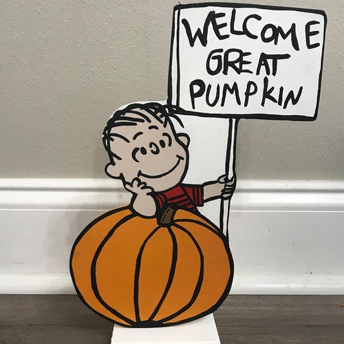 SMALL Version Great Pumpkin Yard Sign / Linus / Etsy