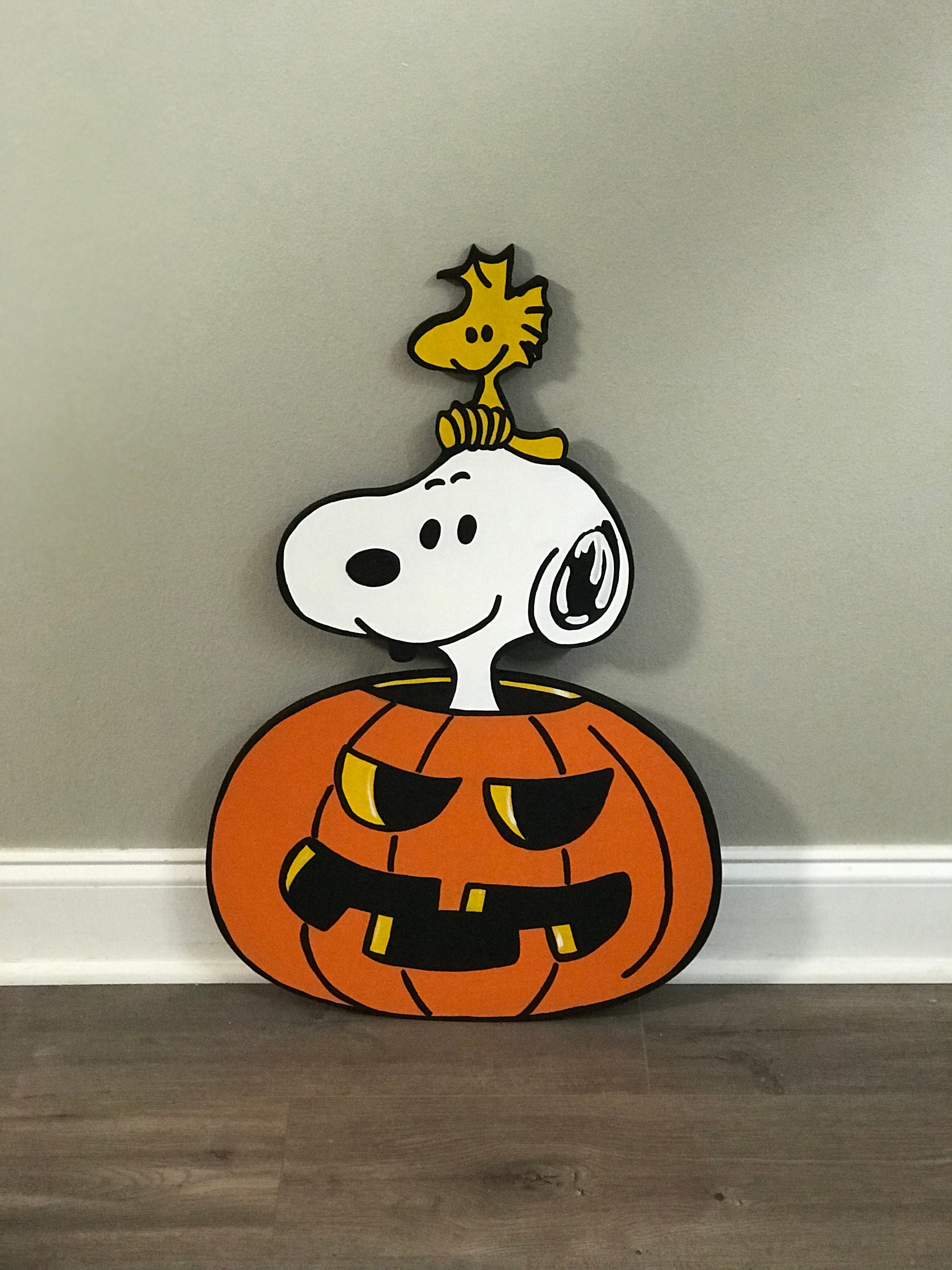 Peanuts Halloween Yard Art Decoration - Etsy