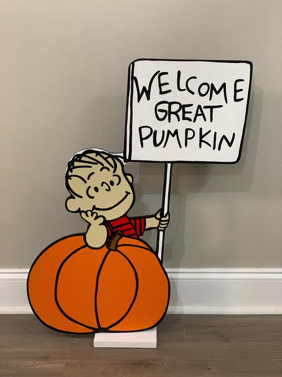Great Pumpkin Yard Sign / Linus / Peanuts Yard Sign / Etsy