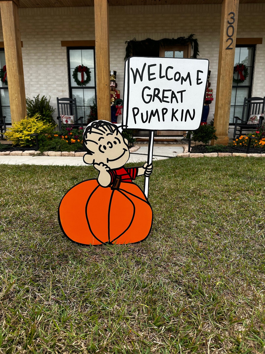 Great Pumpkin Yard Sign / Linus / Peanuts Yard Sign / Charlie