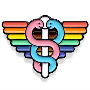 PIN: LGBTQ+ Medical Pride Pin from the Family Practice Podcast