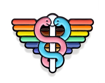 PIN: LGBTQ+ Medical Pride Pin from the Family Practice Podcast