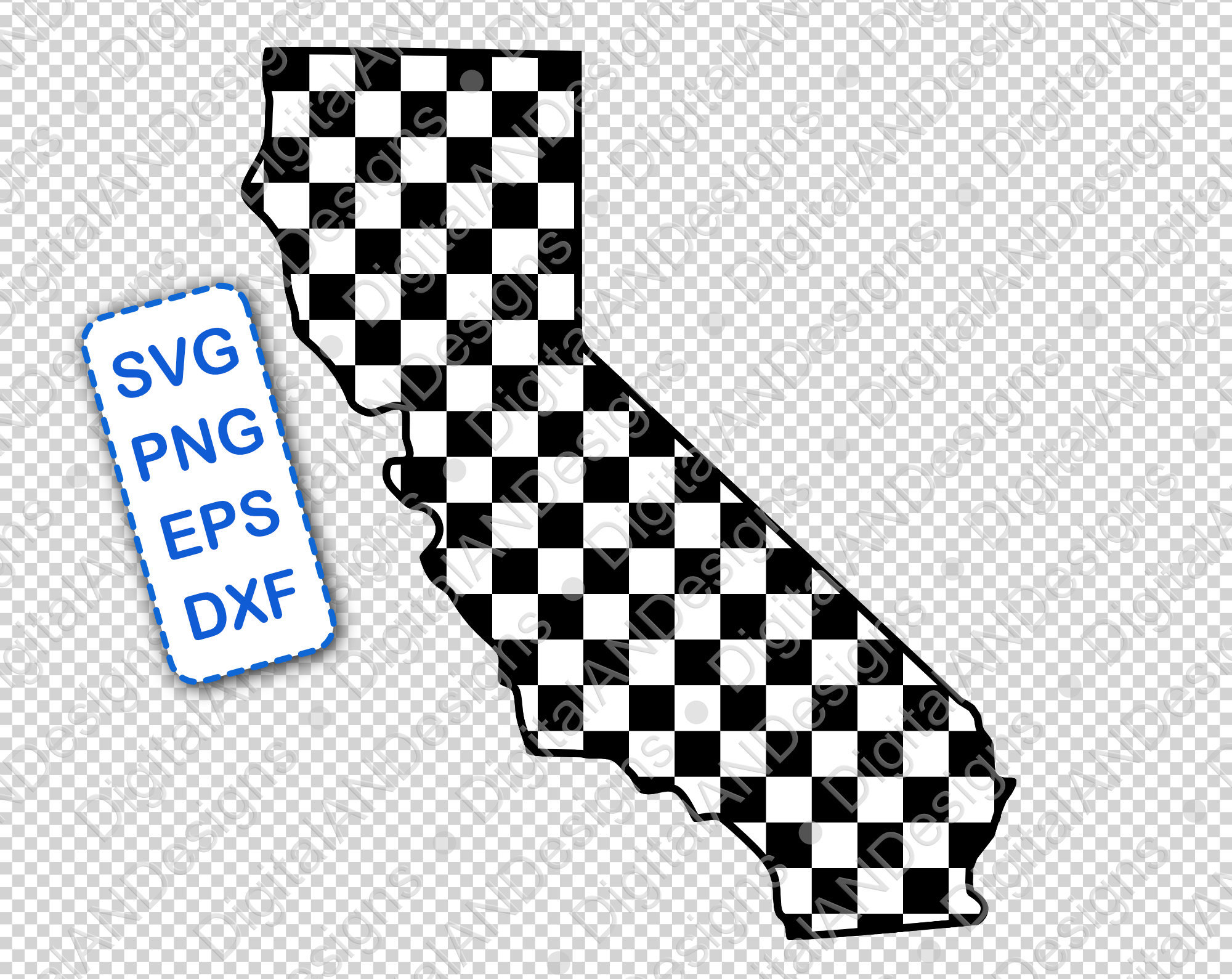 California Checkered Flag SVG | Cali Shirt Design (digital Download) - Etsy