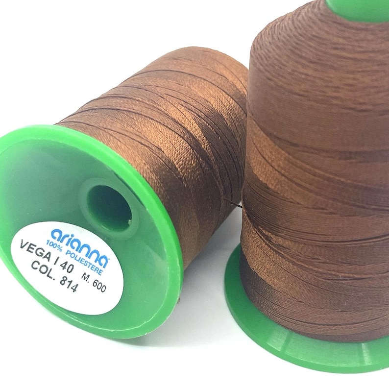 Arianna VEGA Italian yarns for tatting (frivolite technique), polyester yarn for Jewellery, Shuttle Needle Tatting, Thread for Tatting Lace chocolate brown(814)