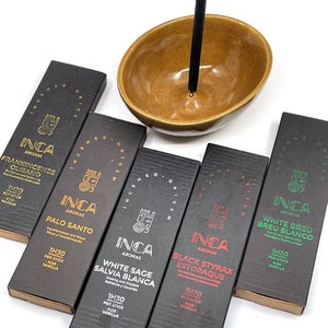 Special line Brazilian incenses, Olibano, Frankincense, Palo Santo, White Sage, Black Styrex, Estaroque, White Breu
