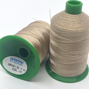 Arianna VEGA Italian yarns for tatting (frivolite technique), polyester yarn for Jewellery, Shuttle Needle Tatting, Thread for Tatting Lace cinnamon (717)