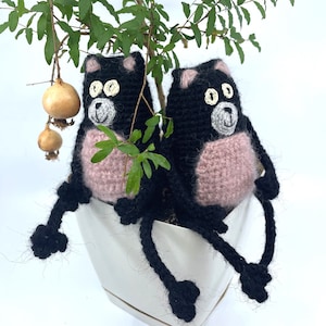 ロブ・スコットンの本から「Splat the Cat」の編みぐるみ、ネズミのシーモア、手作りのおもちゃ、かぎ針編みのギフト
