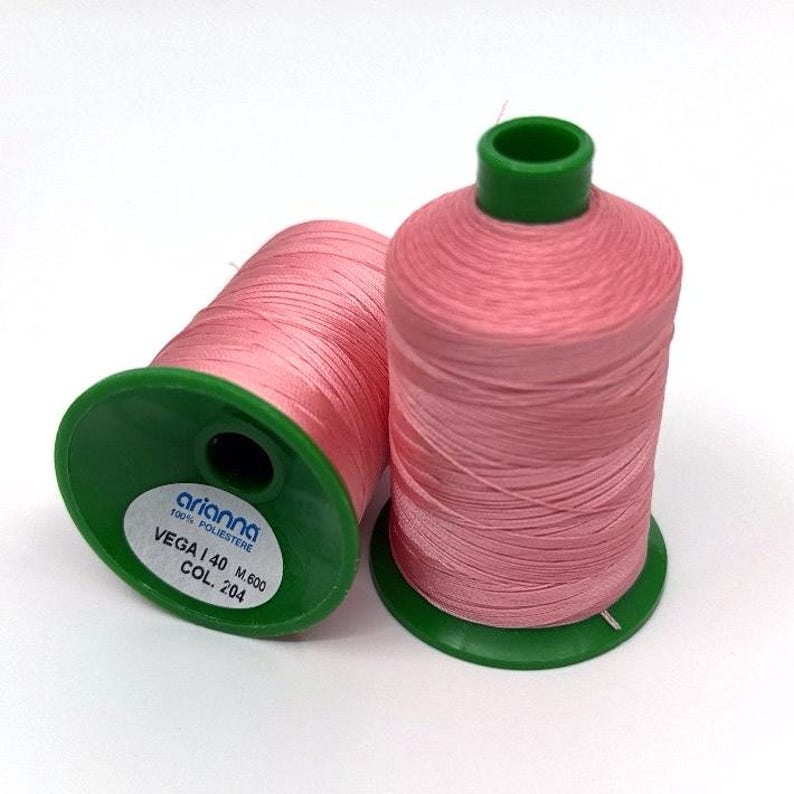 Arianna VEGA Italian yarns for tatting (frivolite technique), polyester yarn for Jewellery, Shuttle Needle Tatting, Thread for Tatting Lace pink (204)