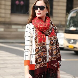 Arabian Tapestry  Wool Shawl