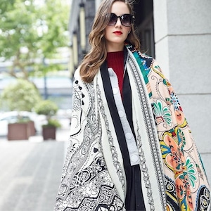 Gemini Mood  Wool Shawl