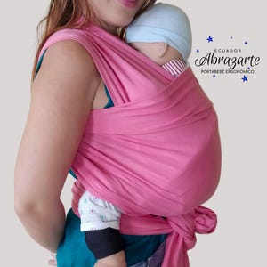 ABRAZARTE Baby Wrap Carrier-Baby Wrap Carrier for Newborns  Babies and Children up to 35 lbs, Baby Carrier Wrap safe and ergonomic.