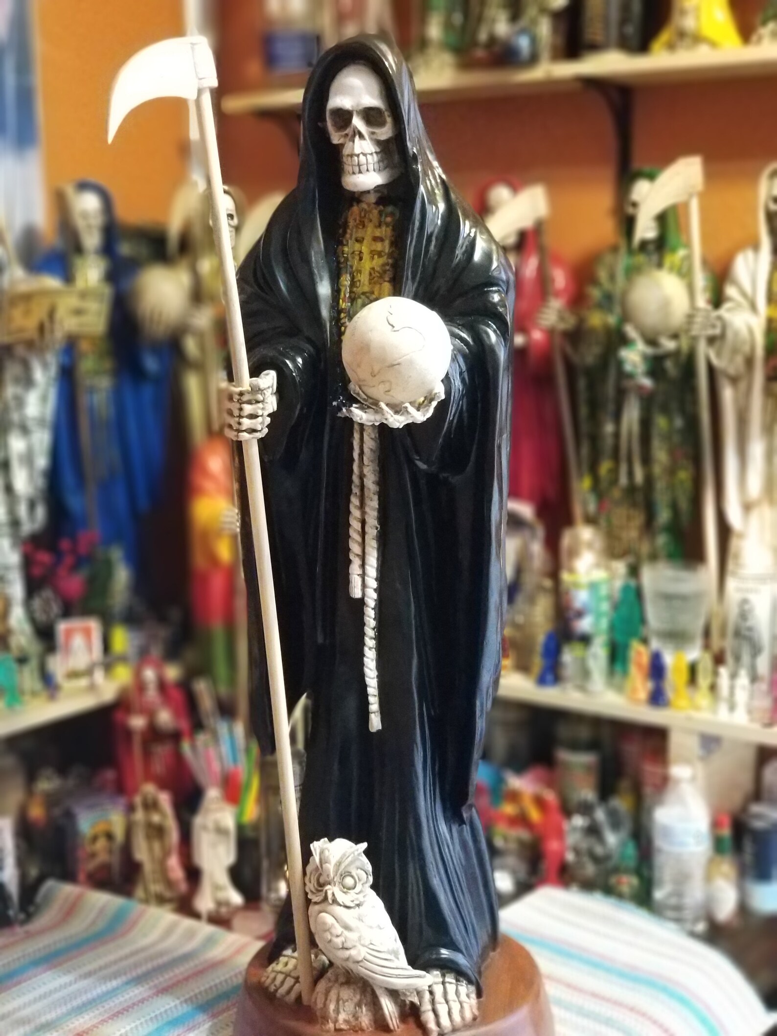 Santa Muerte Statue 40 Inch Resin Curada Holy Death | Etsy
