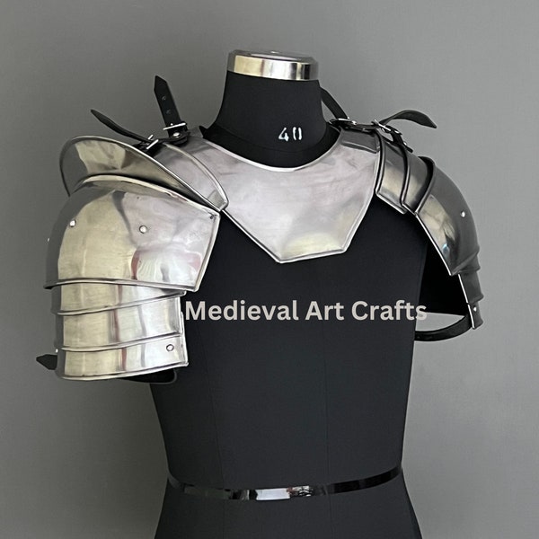 Knight Brave Men  Armor, Gorget Pouldron Armor,Cosplay Armor, Sca Armor, Larp Armor, Gifts for MEN/ Women