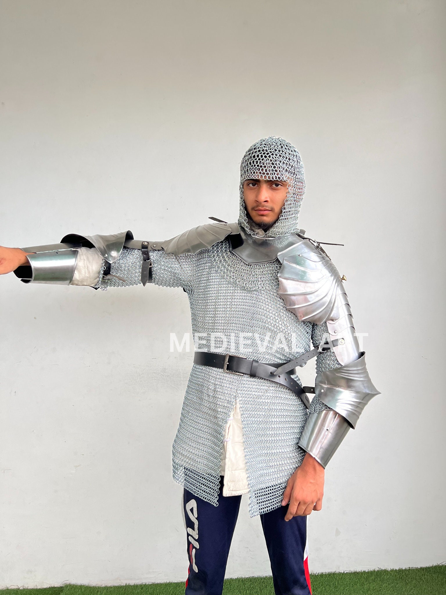 Medieval Armor Full Arm Guards Armor Larp Armor Etsy