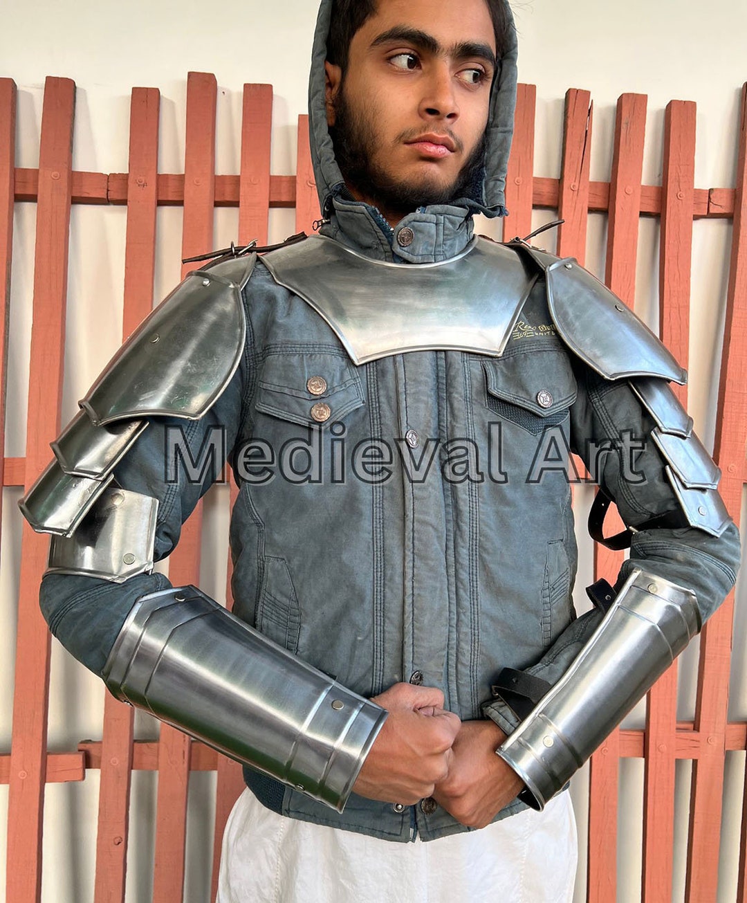Medieval Knight Armor, Pouldron Bracer Armor, Cosplay Armor, Sca