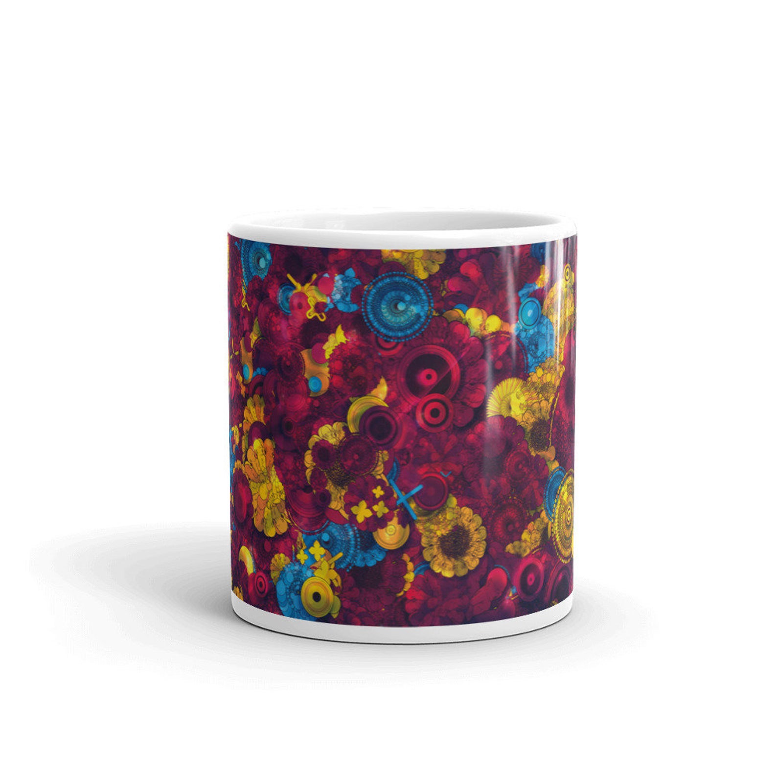 Flower Abstract Coffee Mugs - Etsy