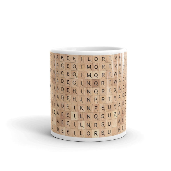 Coffee Mug - Scrabble tiles (ABC)