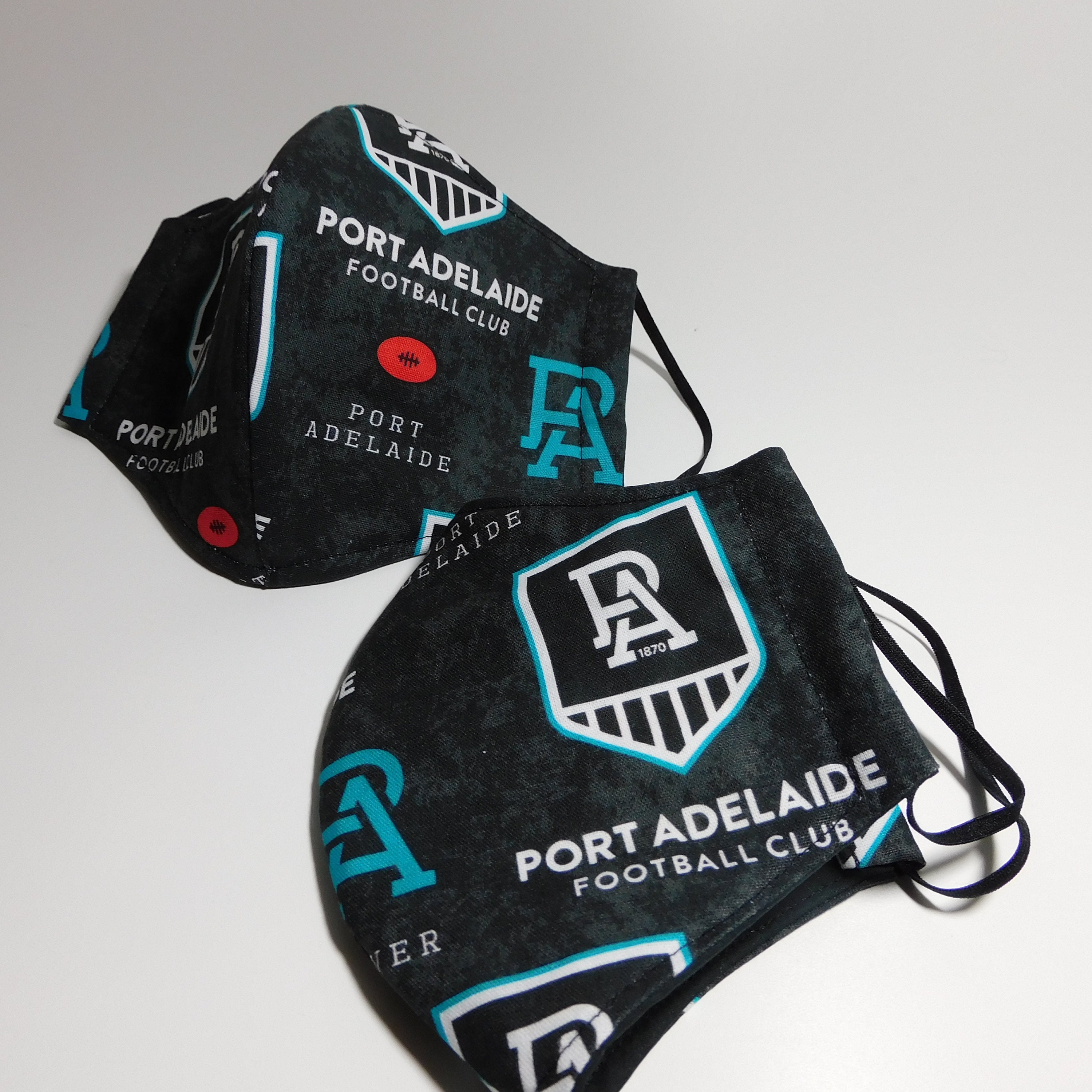 Afl Footy Reusable Face Masks Port Adelaide Etsy Australia