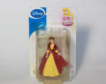 VTG Disney Princess Belle Red/yellow Dress Figurine Doll Toy Cake Topper Beauty - Beauty and the Beast Gift - Beatuy and the Beast Decor