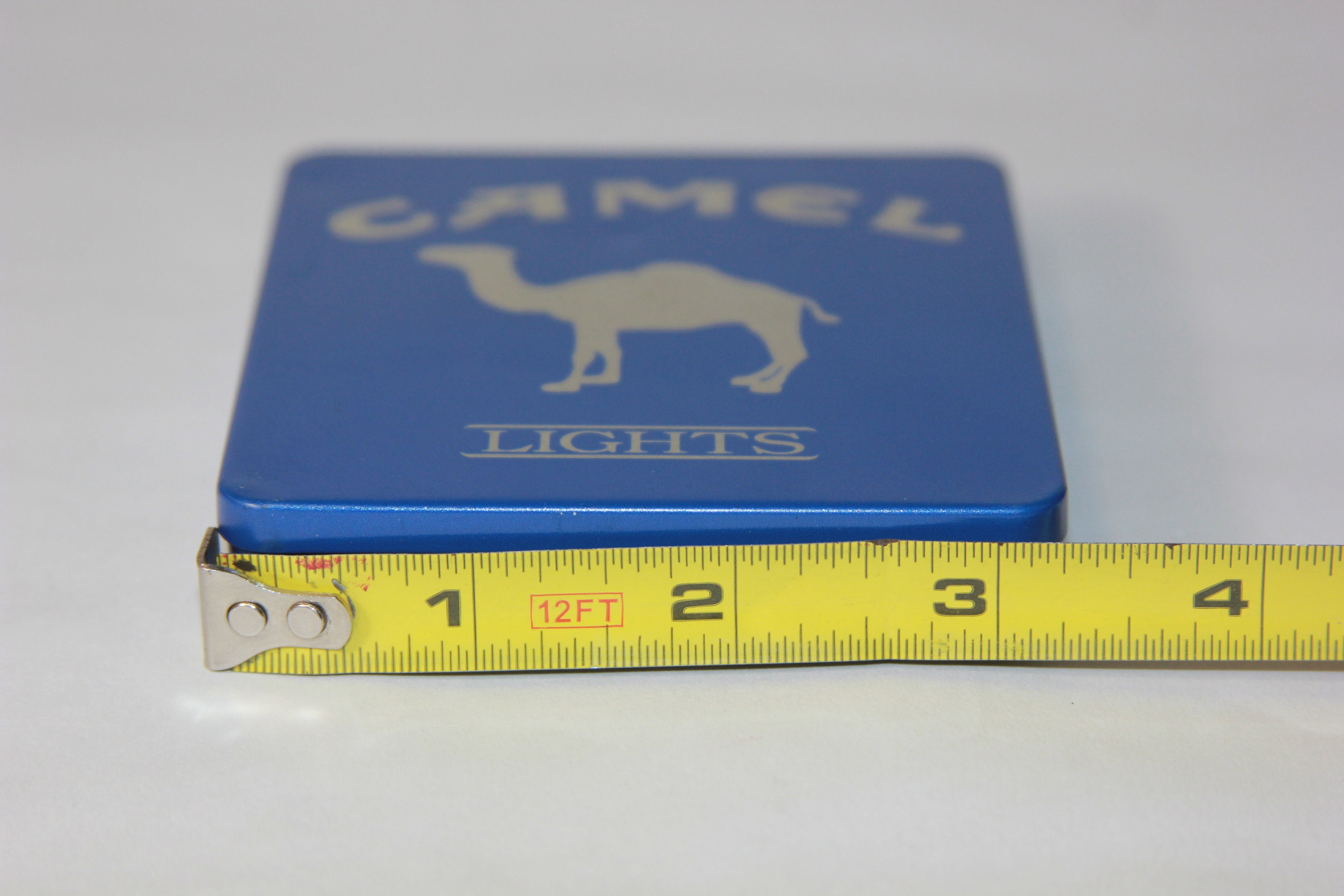 Vtg Tobacco Camel Lights Metal Cigarette Case Made in
