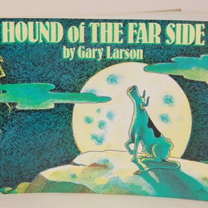 Hound of The Far Side - Paperback By Gary Larson 80s comic book gift - holiday gift - Gary Larson Collectible Knick Knack Gift