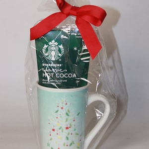 Starbucks COLLECTIBLE Holiday Tall Mug Gift Set Cocoa Christmas Trees New  Starbucks Christmas Mug Gift Set Starbucks Gift Gift for Her 