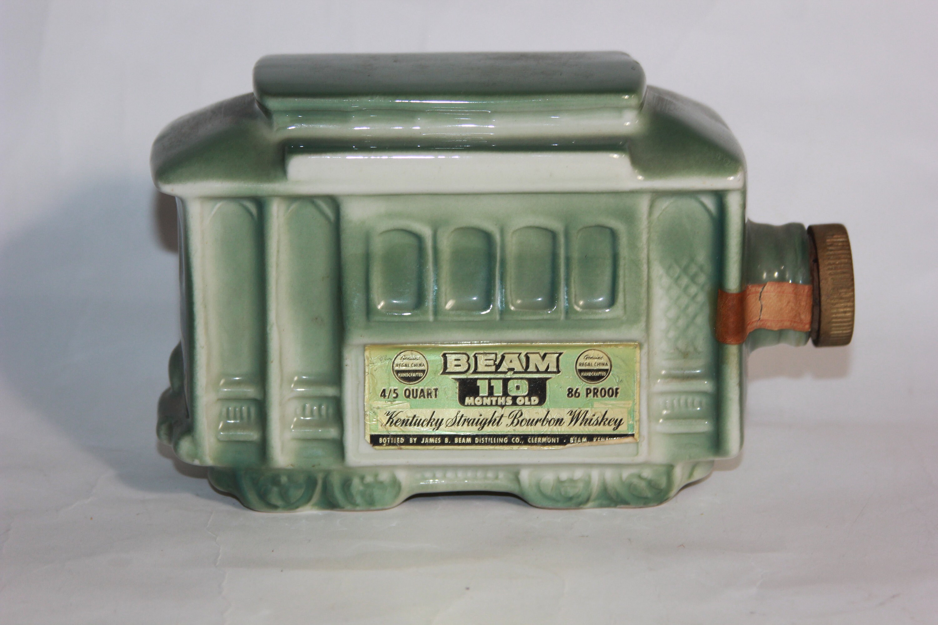 1968 Jim Beam Trolley Car Decanter San Francisco Empty Regal Etsy