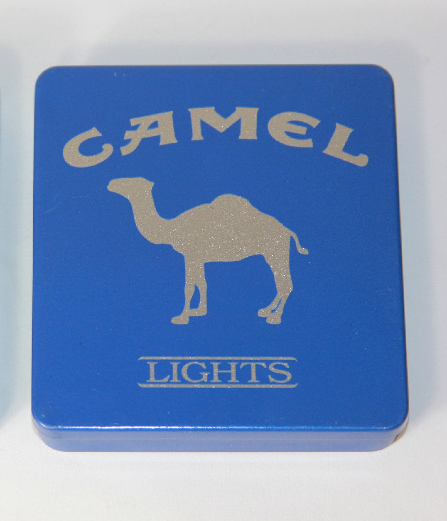 Vtg Tobacco Camel Lights Metal Cigarette Case Made in