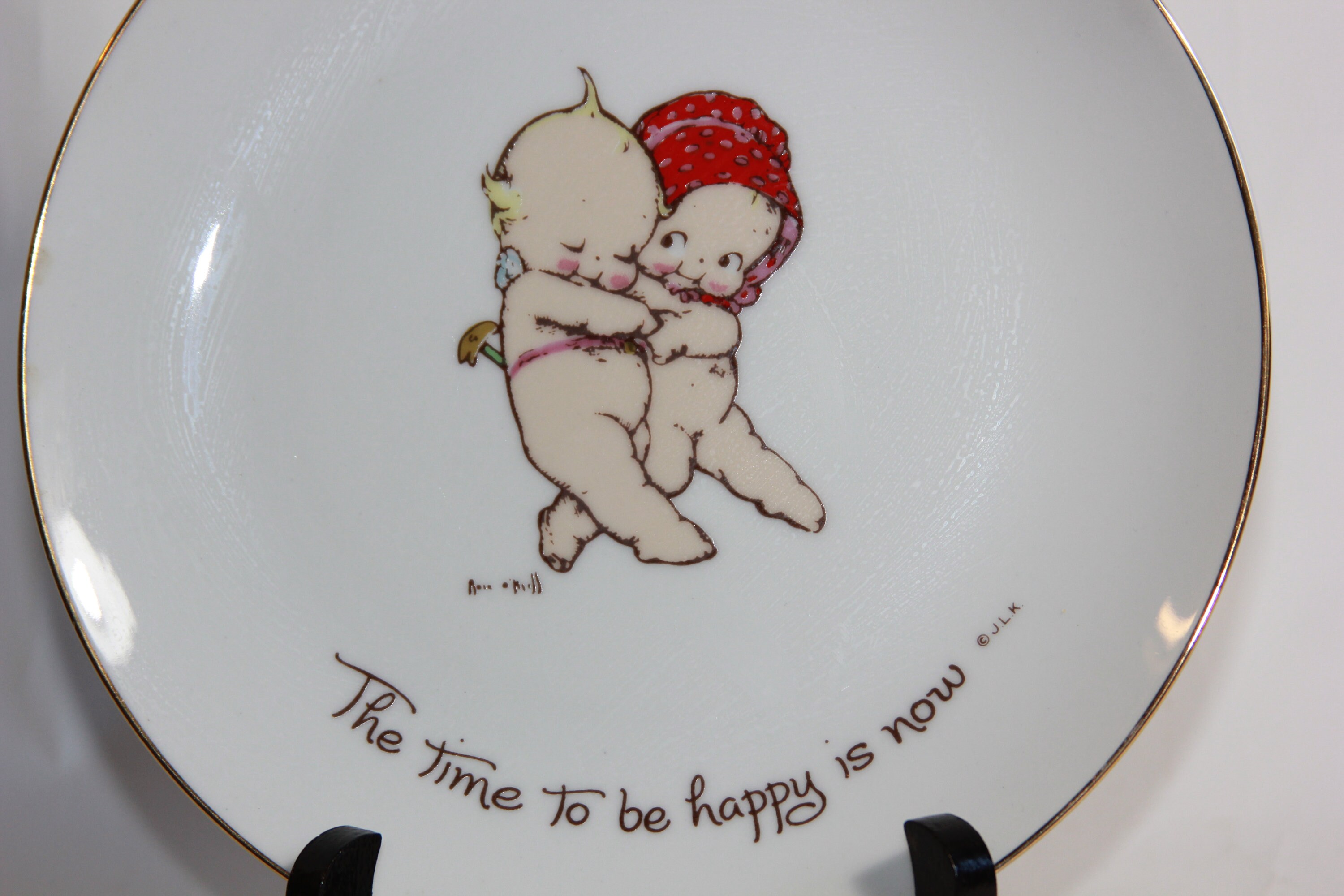 Vtg 1973 Kewpie Collectors Plate Rose O'Neill The Time to Etsy