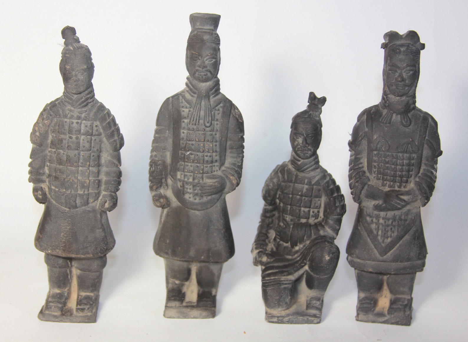 Set 5 Vtg Terracotta Warrior Soldier Figurine Army Tang Etsy UK