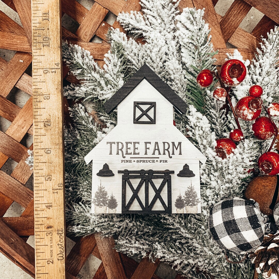 Christmas Tiered Tray. Tiered Tray Props. Christmas Decor. Tree Farm. Santas Toy Shop. Santa