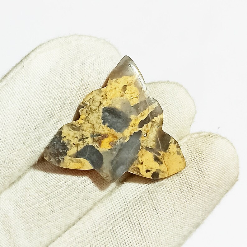 Natural Kawanite Jasper Cabochon Top Grade Designer Kawanite Jasper Gemstone High Quality Fancy Shape 17 Ct 26x29x4mm Loose Gemstone