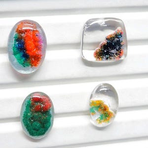 Garden Quartz Cabochon: Natural Stone Inclusion Crystal for Jewelry Making