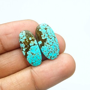 Turkoois cijfer 8 paar handgemaakte stenen sieraden boho chic accessoires Indiaans turkoois december geboortesteen unieke edelsteenverzamelaar