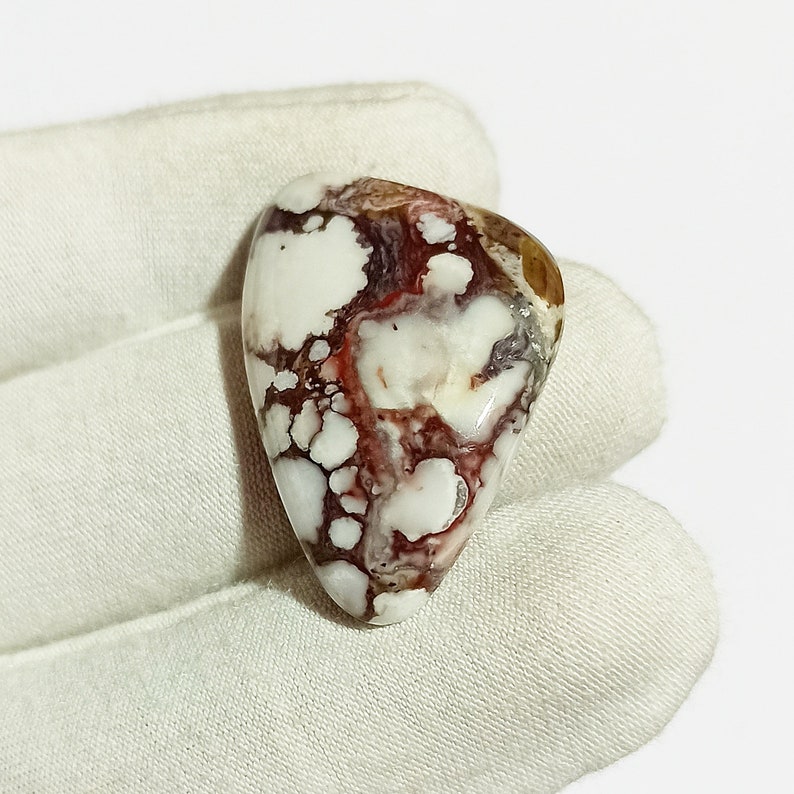 Gorgeous Wild Horse Jasper Cabochon Top Grade Wild Horse Gemstone High Quality Fancy Shape 26.00 Ct 29x20x6 mm Loose Gemstone