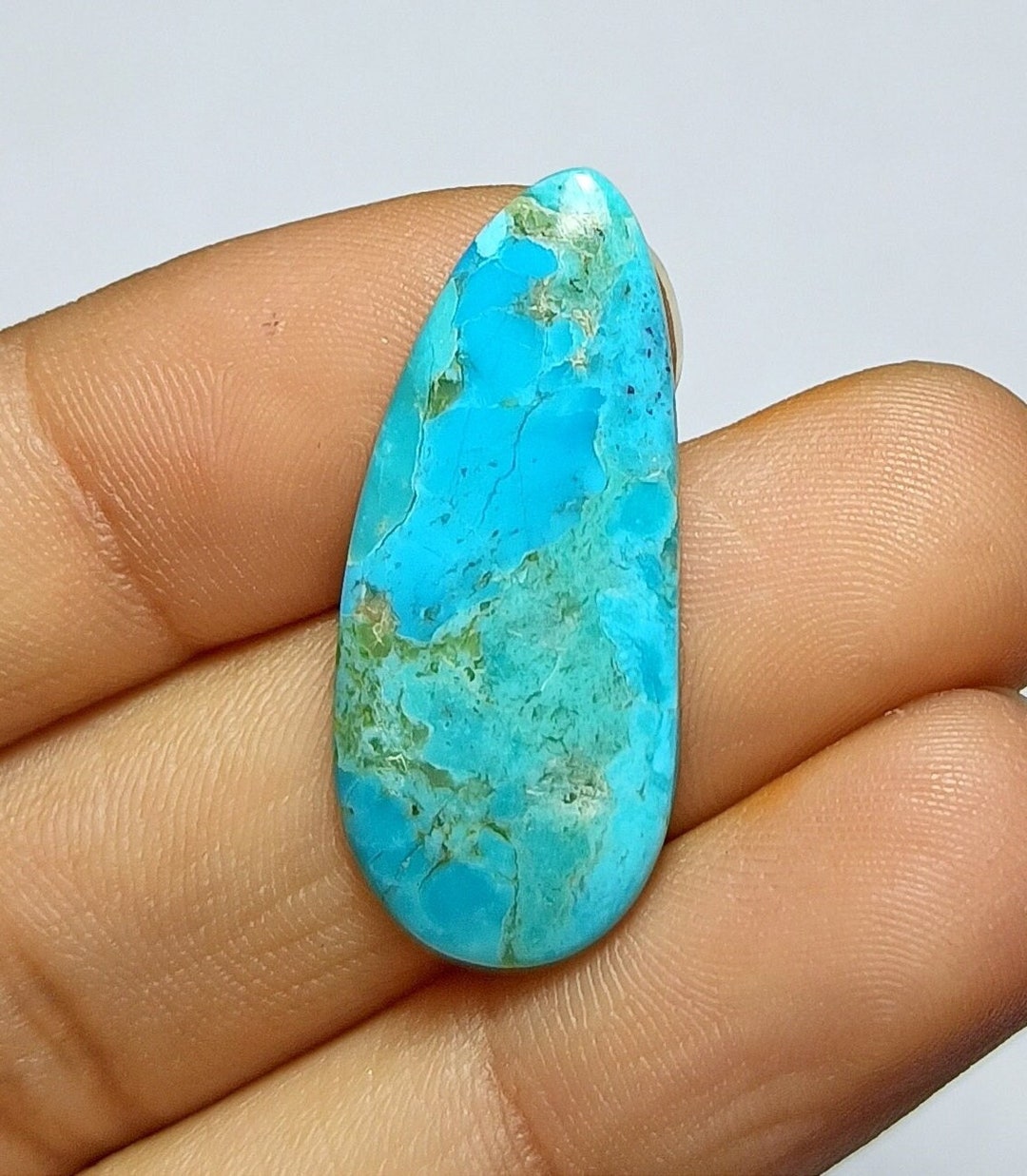 High Quality Turquoise Mohave Loose Cabochon / Top Grade Awesome Blue