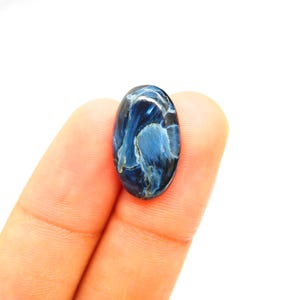 Rare Natural Namibian Pietersite Cabochon Flashy Chatoyant Colors Handmade Gemstone 22x13x5mm DIY Jewelry Supplies