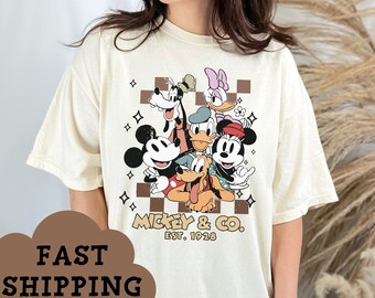 Retro Micky und Freunde Shirt, Disney World Urlaub T-Shirt