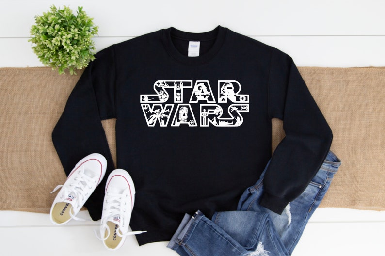 Star Wars Sweater, Disneyland Sweater, Disneyland Crew Neck, Star Wars Crew neck image 1