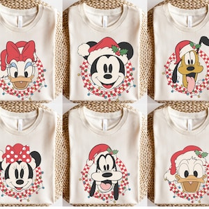 Retro Mickey Shirt, Disney Christmas Shirt, Mickey Minnie Christmas Shirt, Disney Christmas Party Shirt, Matching DisneyChristmas Shirts