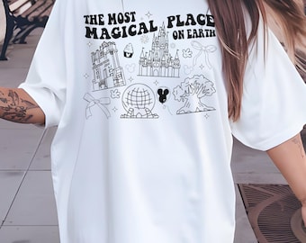 Disney World Parks Shirt, Epcot, Magic Kingdom, Hollywood Studios, Animal Kingdom Shirt, The Most Magical Place on Earth Shirt