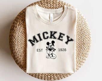 Chemise Mickey Mouse, chemise Mickey Mouse vintage, chemise Disney, chemise Disneyland, chemise Disney World, chemises Disney famille assorties, Mickey