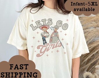 Let's Go Girls Toy Story Shirt, Jessie and Bo Peep Shirt, Disney Tee, Girls Disney Trip, Group Disney Shirt,Oversized Disney World Shirt