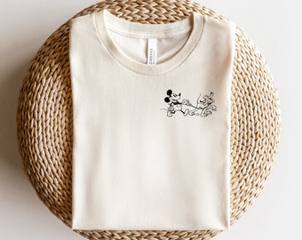 Mickey Mouse & Pluto Gildan Shirt, Disney Dog Lovers Tee