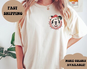 Retro Mickey Shirt, Disney Christmas Shirt, Mickey Minnie Christmas Shirt, Disney Christmas Party Shirt, Matching DisneyChristmas Shirts