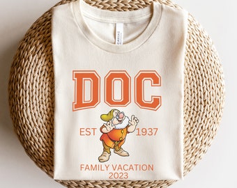 Doc Shirt, Seven Dwarfs Disney Family Vacation Tee