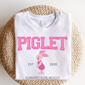 Winnie the Pooh Shirt, Piglet Shirt, Disney Shirt, Disneyland Shirt, Disney World Shirt, Vintage Pooh Bear, Jersey Style Disney Shirt, Pooh