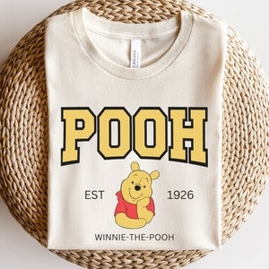 Winnie the Pooh Shirt, Pooh Bear Shirt, Disney Shirt, Disneyland Shirt, Disney World Shirt, Vintage Pooh Bear, Jersey Style Disney Shirt