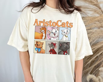 The Aristocats Comfort Colors Shirt, Retro Disney Tee, Disneyland Shirt, Disney Family, Magic Kingdom Shirt, Marie Shirt,Disney Cats,Duchess