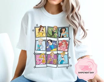 Camisetas de princesas Disney, camisetas de Disney para grupos, camisetas de Disney, Disney World, camiseta de Aurora, camiseta de Elsa, camiseta de Anna, Cenicienta
